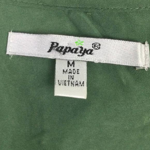 Papaya Women's Lightweight Hooded 3/4 Roll Up Long Sleeve Green Jacket M - Picture 6 of 11